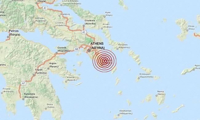 Σεισμός αισθητός στην Αττική