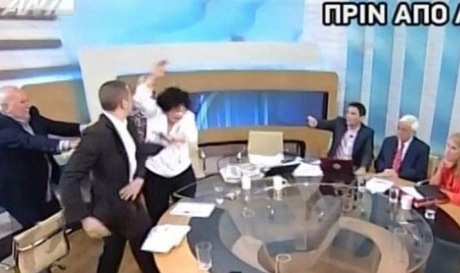 kasidiaris-kaneli Όταν ο Ηλίας Κασιδιάρης Χτύπησε στον Αέρα τη Λιάνα Κανέλλη 4 χρόνια Πριν...
