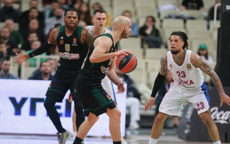 Δύσκολη βραδιά για τον Παναθηναϊκό, ήττα με 66-97 από την ΤΣΣΚΑ Μόσχας