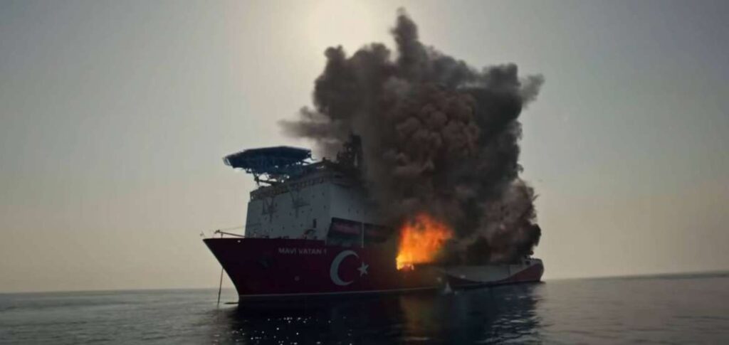 Οι Τούρκοι ανατίναξαν το γεωτρύπανο «Γαλάζια Πατρίδα»