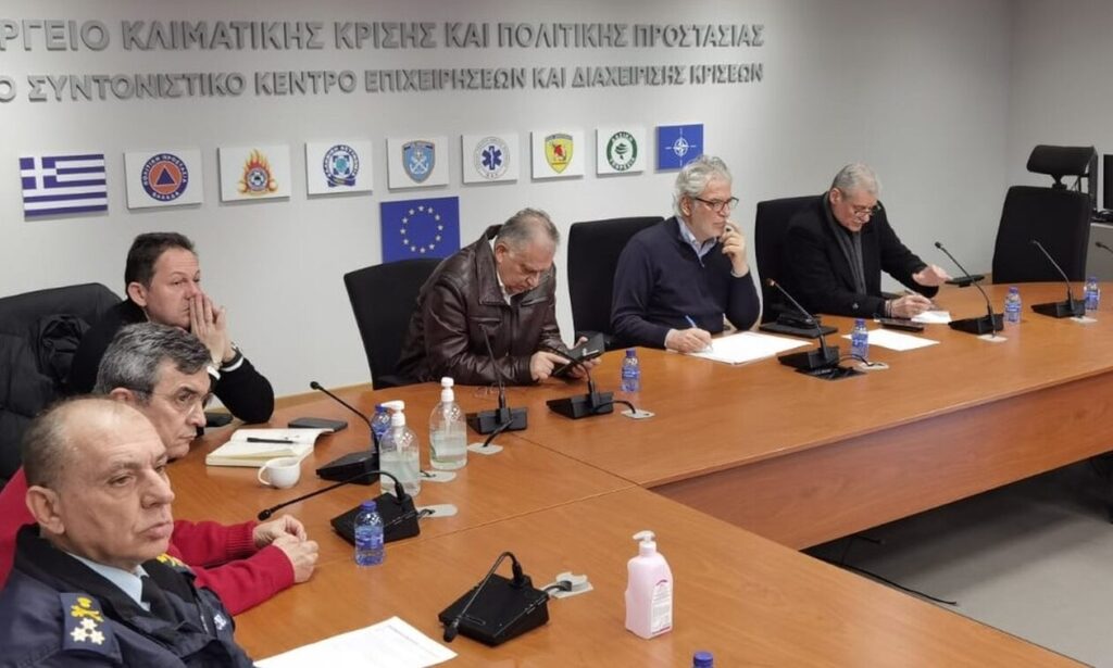 Κακοκαιρία Μπάρμπαρα: Νέα μέτρα μετά την έκτακτη σύσκεψη της Πολιτικής Προστασίας