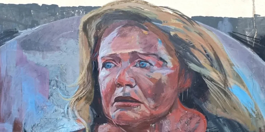 Μαρία Καβογιάννη: Συγκλονιστικό γκράφιτι με το πρόσωπό της στέλνει μήνυμα κατά της κακοποίησης των γυναικών