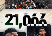 Ο Γιάννης Αντετοκούνμπο σάρωσε τους Νετς σε μόλις 19 λεπτά, φτάνοντας 21.000 πόντους στο NBA και γράφοντας ιστορία.