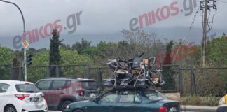 Λεωφόρος Κηφισίας: Σοκαριστική παράτολμη μεταφορά δεκάδων καρεκλών