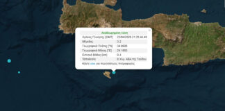 Σεισμός 3.2 Ρίχτερ κοντά στη Γαύδο: Διεγέρθηκε το Αιγαίο