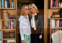 Μαρέβα Γκραμπόφσκι – Μπριζίτ Μακρόν: Ζεστή συνάντηση, γεύμα & δώρο από το Παρίσι