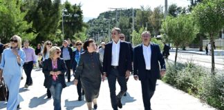 Λεωφόρος Βασιλίσσης Όλγας: Επίσημα τα εγκαίνια με Μητσοτάκη, Μενδώνη, Μπακογιάννη