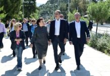 Μητσοτάκης σε έργα ανάπλασης: Επίσκεψη στη Λεωφόρο Βασιλίσσης Όλγας