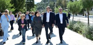 Μητσοτάκης σε έργα ανάπλασης: Επίσκεψη στη Λεωφόρο Βασιλίσσης Όλγας