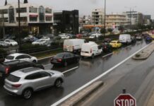 Βροχή: Χάος στους δρόμους της Αθήνας – Συναγερμός σε Κηφισό, Αττική Οδό