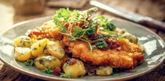 Σνίτσελ Κοτόπουλο & Γερμανική Πατατοσαλάτα: Η Απόλυτη Επιλογή για Οικογενειακό Γεύμα