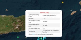 Σεισμός 3.9 Ρίχτερ ταρακούνησε την Κρήτη: Έντονη δόνηση ανοιχτά του Λασιθίου