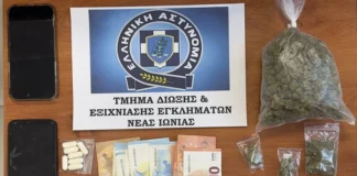 Νέα Ιωνία & Αχαρνές: Δύο συλλήψεις για διακίνηση ναρκωτικών