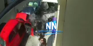 Σοκαριστική στιγμή: Γυναίκα άρπαξε παιδί δευτερόλεπτα πριν το τροχαίο στη Ναύπακτο