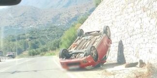 Κρήτη: Σοβαρό τροχαίο με ανατροπή οχήματος στα Χανιά – Κινητοποίηση αρχών