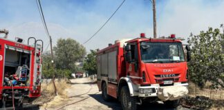 Φωτιά τώρα σε δάσος στο Κερασοχώρι Αγράφων, μόνο επίγειες δυνάμεις στο σημείο