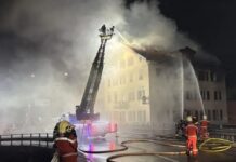 Ελβετία: Φωτιά σε κτίριο, 5 αγνοούμενοι, σοβαρότατες υλικές ζημιές