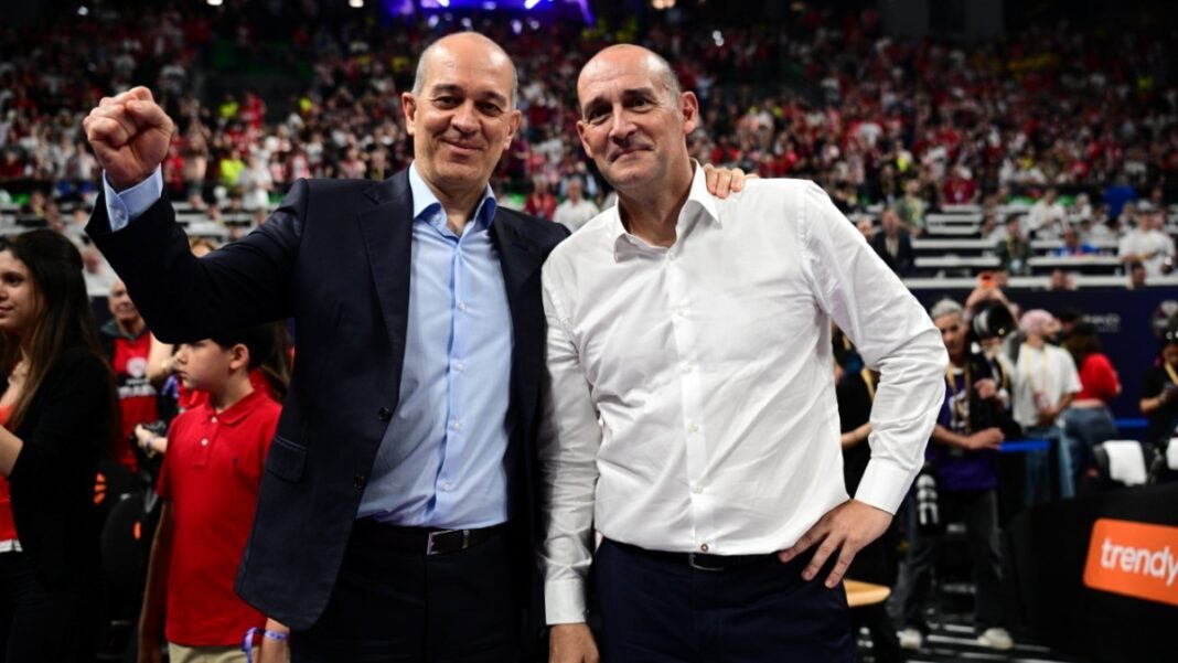 aggelopouloi-olympiakos-anakoinosi Οι αδελφοί Αγγελόπουλοι σε γήπεδο μπάσκετ
